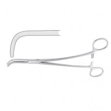 Gray Dissecting and Ligature Forcep Curved S Shaped Stainless Steel, 22 cm - 8 3/4"